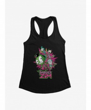 Clearance Invader Zim GIR & Roboparents Girls Tank $9.76 Tanks