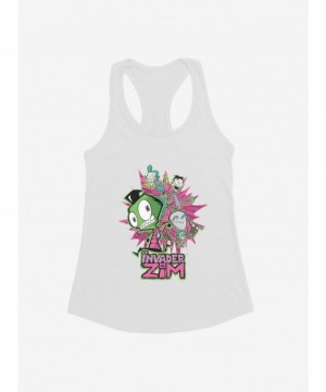 Clearance Invader Zim GIR & Roboparents Girls Tank $9.76 Tanks