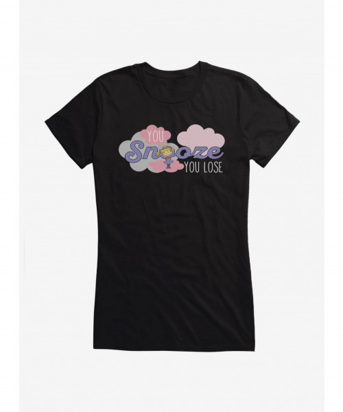 Pre-sale Discount Rugrats Angelica You Snooze You Lose Girls T-Shirt $6.77 T-Shirts