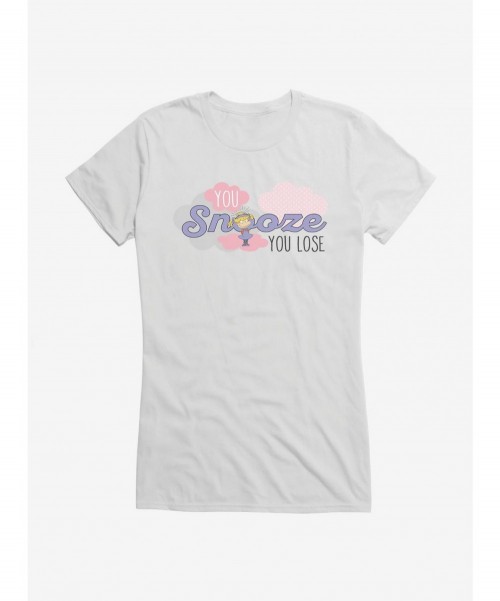 Pre-sale Discount Rugrats Angelica You Snooze You Lose Girls T-Shirt $6.77 T-Shirts