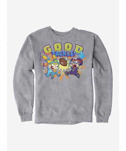 Hot Selling Rugrats Angelica And Chuckie Good Tackle Sweatshirt $10.92 Sweatshirts