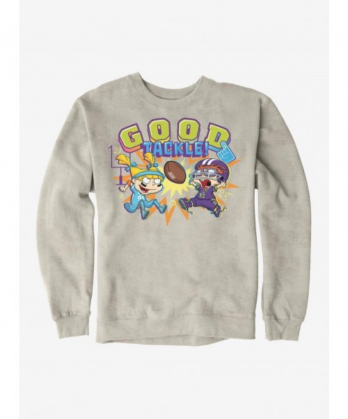 Hot Selling Rugrats Angelica And Chuckie Good Tackle Sweatshirt $10.92 Sweatshirts