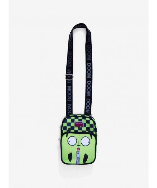 Sale Item Invader Zim GIR Face Crossbody Bag $12.64 Bags