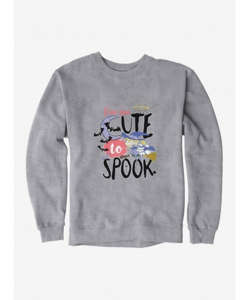 Premium Rugrats Halloween Angelica I'm Too Cute To Spook Sweatshirt $10.92 Sweatshirts