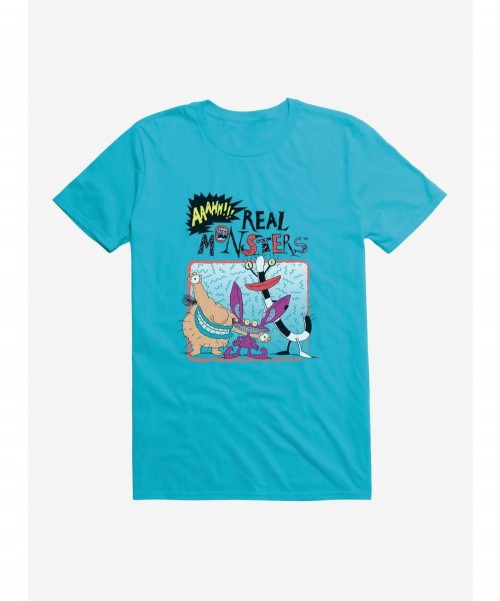 New Arrival Aaahh!!! Real Monsters Group Pose T-Shirt $6.12 T-Shirts