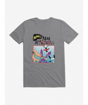 New Arrival Aaahh!!! Real Monsters Group Pose T-Shirt $6.12 T-Shirts