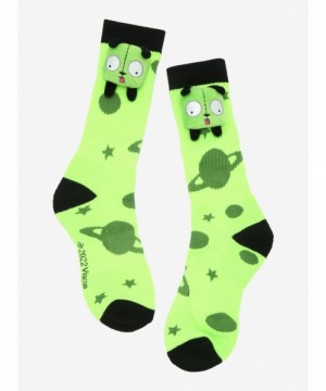 Limited Time Special Invader Zim GIR Planets 3D Plush Crew Socks $2.40 Socks