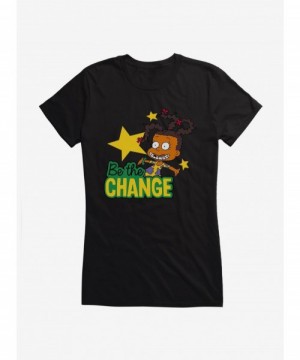 Discount Rugrats Susie Carmichael Be The Change Girls T-Shirt $8.37 T-Shirts