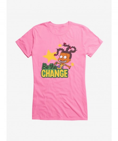 Discount Rugrats Susie Carmichael Be The Change Girls T-Shirt $8.37 T-Shirts