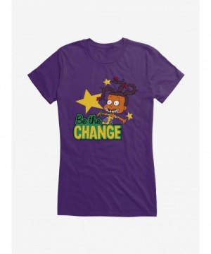 Discount Rugrats Susie Carmichael Be The Change Girls T-Shirt $8.37 T-Shirts