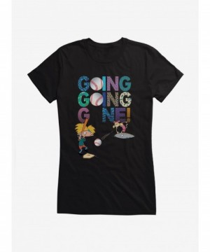 Crazy Deals Hey Arnold! Baseball Going Going Gone Girls T-Shirt $9.16 T-Shirts