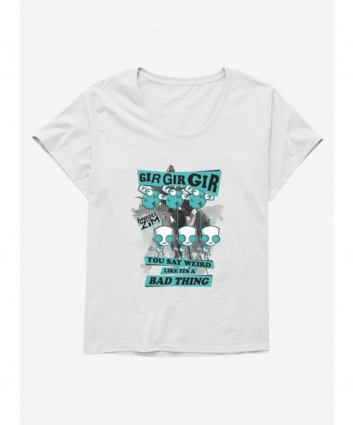 Best Deal Invader Zim Weird Like It's A Bad Thing Girls T-Shirt Plus Size $10.29 T-Shirts