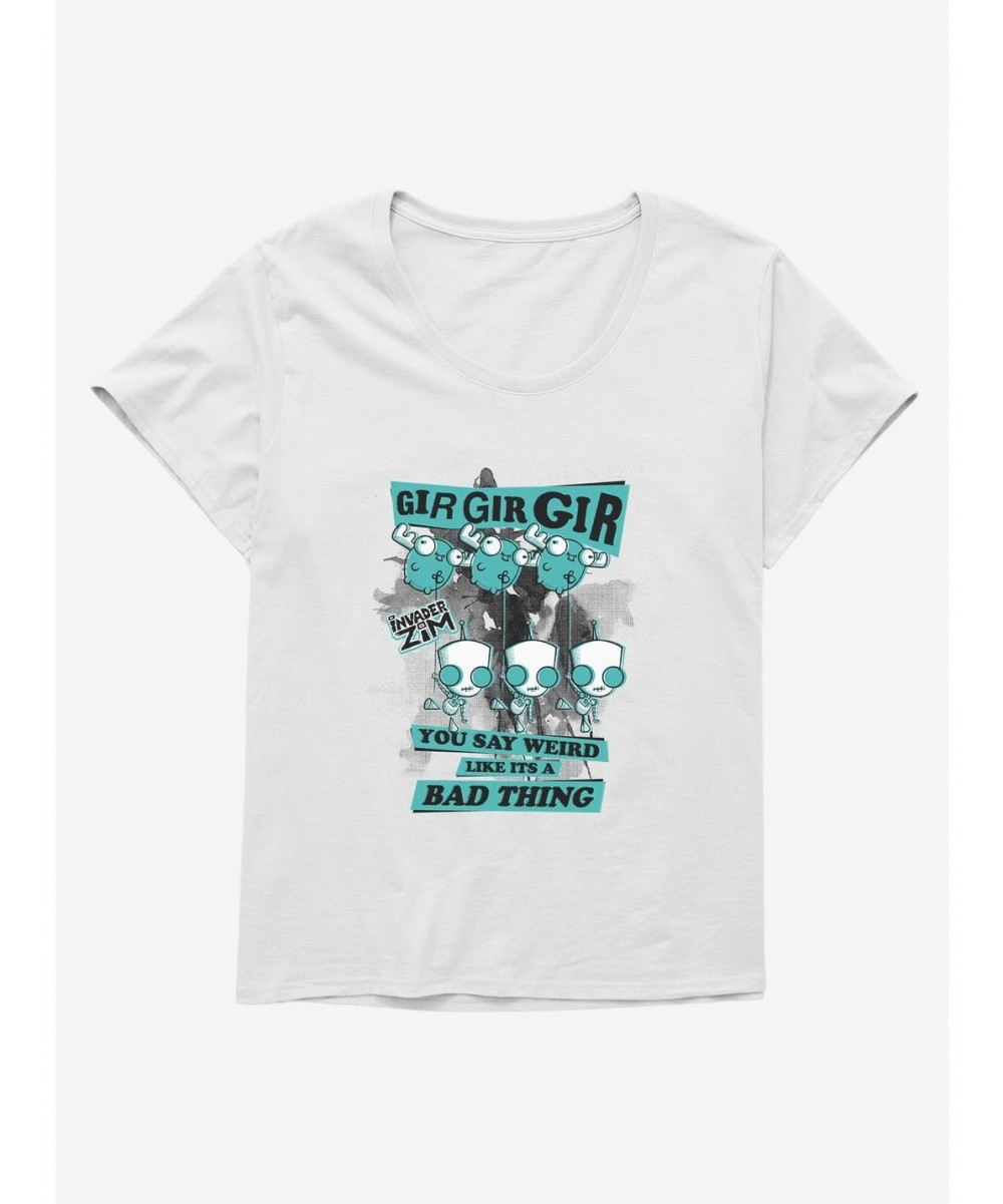 Best Deal Invader Zim Weird Like It's A Bad Thing Girls T-Shirt Plus Size $10.29 T-Shirts