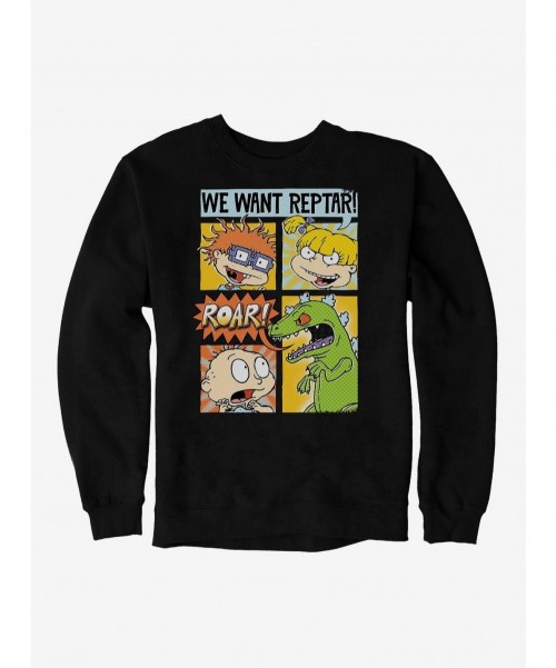 Exclusive Price Rugrats We Want Reptar Sweatshirt $14.17 Sweatshirts