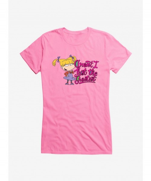 Discount Sale Rugrats Angelica Just The Greatest Girls T-Shirt $6.97 T-Shirts