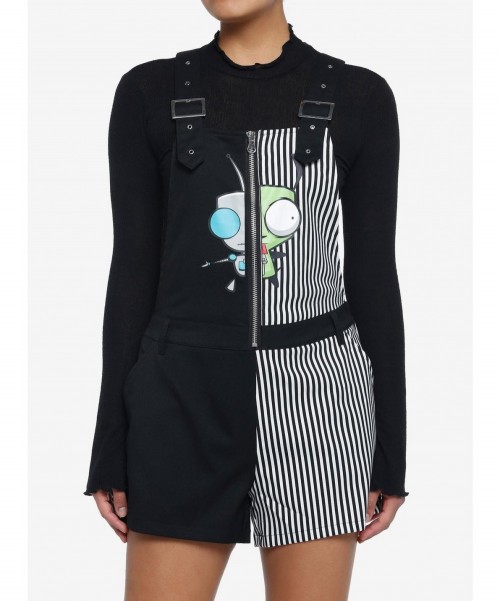 Special Invader Zim GIR Split Stripe Shortalls $17.57 Other Merch