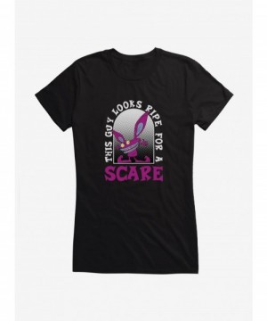 Crazy Deals Aaahh!!! Real Monsters This Guy Looks Ripe For A Scare Girls T-Shirt $8.57 T-Shirts