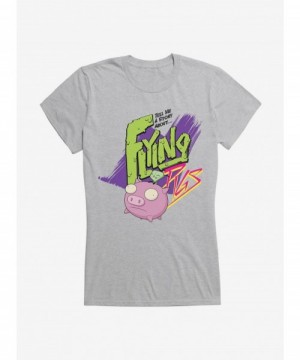 Unique Invader Zim Gir Flying Pigs Girls T-Shirt $6.18 T-Shirts