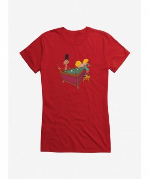 Big Sale Hey Arnold! Game Time Girls T-Shirt $8.76 T-Shirts