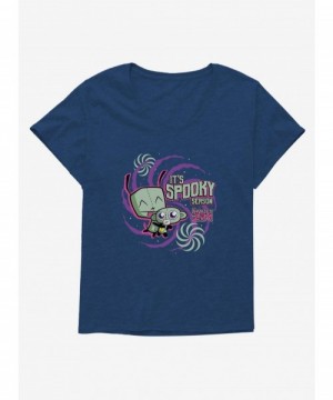 Trendy Invader Zim It's Spooky Season Girls T-Shirt Plus Size $11.24 T-Shirts