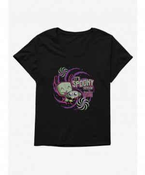 Trendy Invader Zim It's Spooky Season Girls T-Shirt Plus Size $11.24 T-Shirts