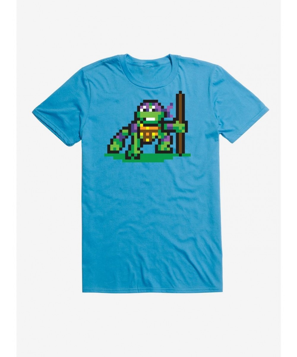 Bestselling Teenage Mutant Ninja Turtles Pixel Art Donatello Fight T-Shirt $5.93 T-Shirts