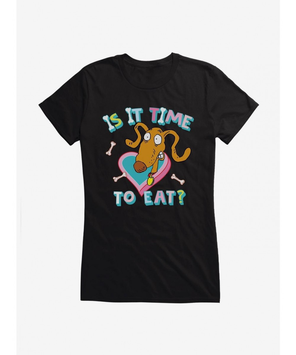 Hot Sale Rugrats Spike Is It Time To Eat? Girls T-Shirt $9.76 T-Shirts