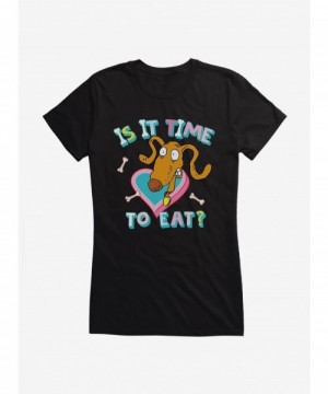 Hot Sale Rugrats Spike Is It Time To Eat? Girls T-Shirt $9.76 T-Shirts