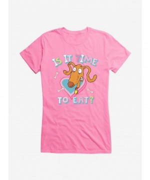 Hot Sale Rugrats Spike Is It Time To Eat? Girls T-Shirt $9.76 T-Shirts