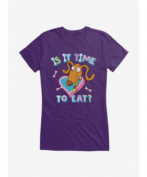 Hot Sale Rugrats Spike Is It Time To Eat? Girls T-Shirt $9.76 T-Shirts