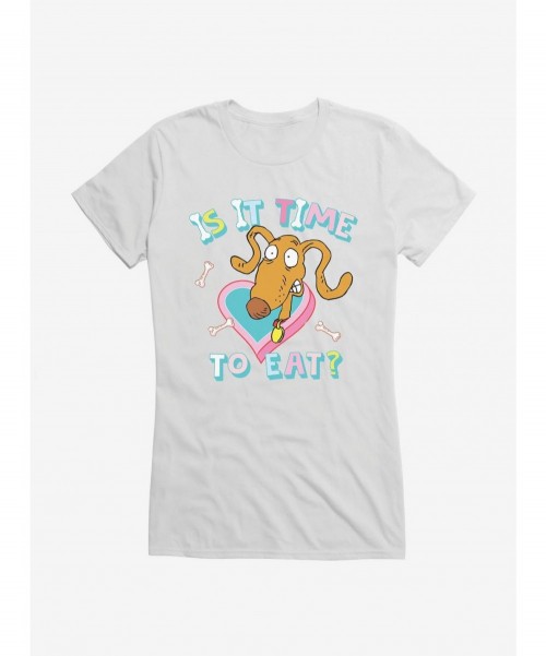 Hot Sale Rugrats Spike Is It Time To Eat? Girls T-Shirt $9.76 T-Shirts