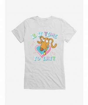 Hot Sale Rugrats Spike Is It Time To Eat? Girls T-Shirt $9.76 T-Shirts