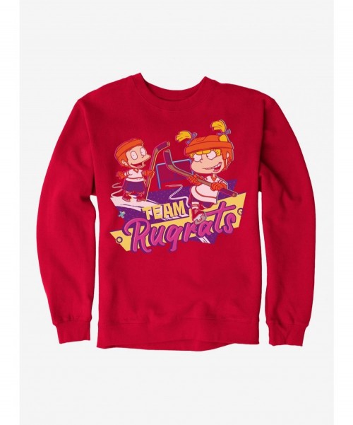 Seasonal Sale Rugrats Tommy And Angelica Team Rugrats Sweatshirt $14.46 Sweatshirts