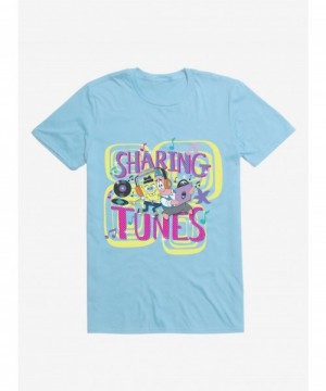 Cheap Sale SpongeBob Sharing Tunes T-Shirt $9.53 T-Shirts