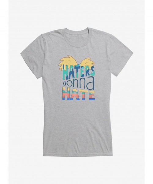 Discount Hey Arnold! Haters Girls T-Shirt $6.97 T-Shirts