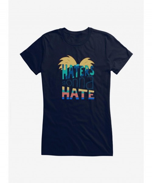 Discount Hey Arnold! Haters Girls T-Shirt $6.97 T-Shirts