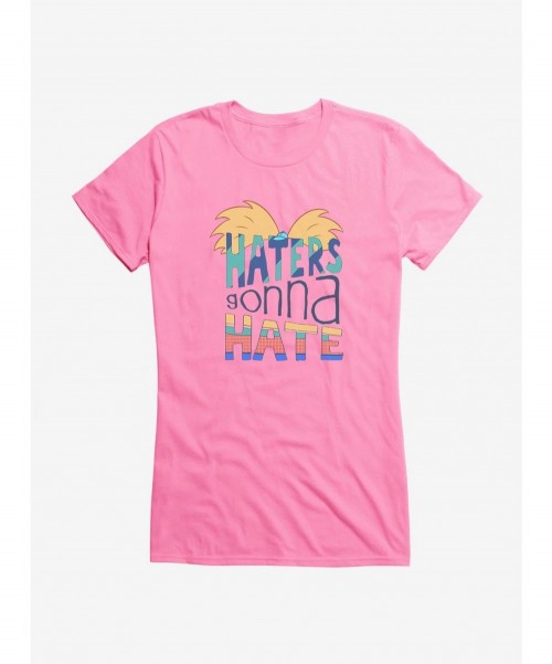 Discount Hey Arnold! Haters Girls T-Shirt $6.97 T-Shirts