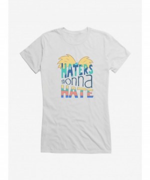 Discount Hey Arnold! Haters Girls T-Shirt $6.97 T-Shirts