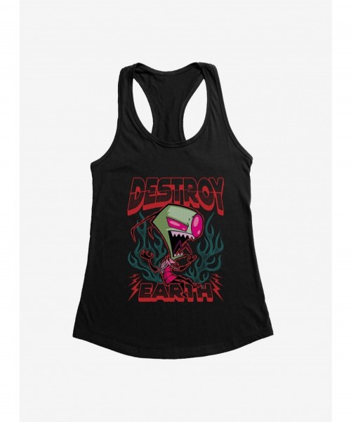 Seasonal Sale Invader Zim Unique Destroy Girls Tank $8.76 Tanks