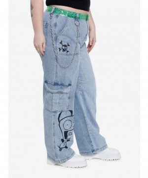 Pre-sale Discount Invader Zim GIR Wide Leg Denim Pants Plus Size $20.77 Pants