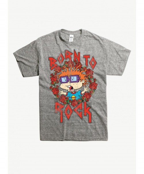 Discount Rugrats Chuckie Born to Rock T-Shirt $8.29 T-Shirts