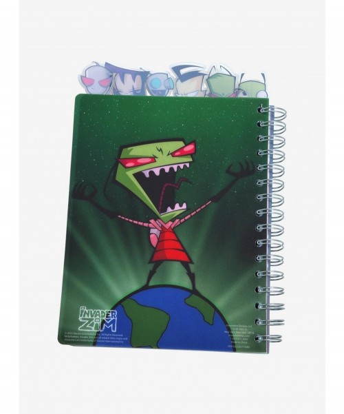 Flash Deal Invader Zim Earth Tabbed Journal $6.76 Other Merch