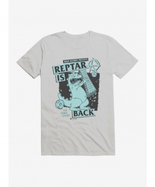 Festival Price Rugrats Punk Poster Reptar Is Back T-Shirt $7.46 T-Shirts