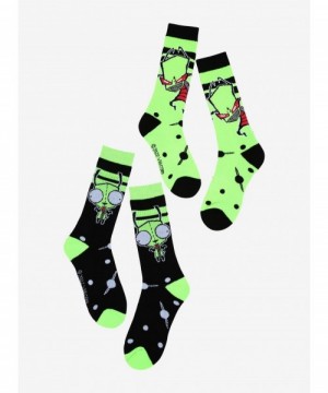 Limited Time Special Invader Zim Duo Crew Socks 2 Pair $3.82 Other Merch