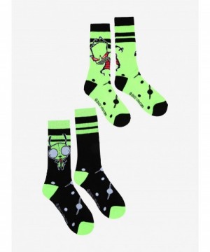 Limited Time Special Invader Zim Duo Crew Socks 2 Pair $3.82 Other Merch