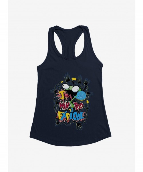 Flash Sale Invader Zim I Want To Explode Girls Tank $5.98 Tanks