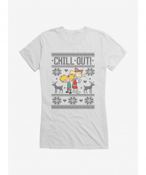 Discount Hey Arnold! Chill Out Girls T-Shirt $7.17 T-Shirts