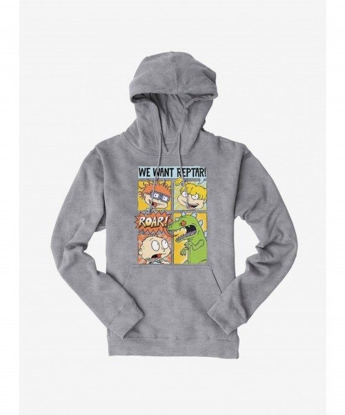 Hot Sale Rugrats We Want Reptar Hoodie $15.45 Hoodies