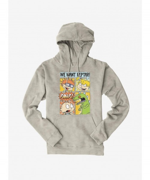 Hot Sale Rugrats We Want Reptar Hoodie $15.45 Hoodies