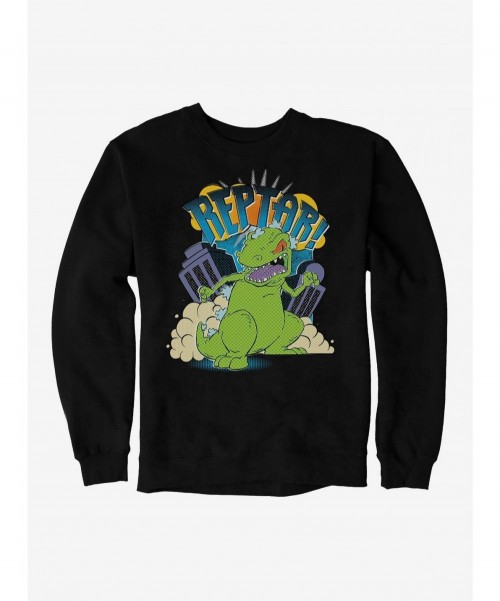 High Quality Rugrats Reptar In The City Sweatshirt $10.33 Sweatshirts